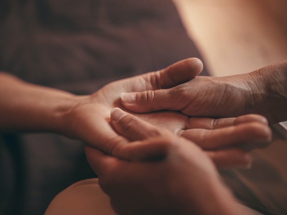Massage des mains
